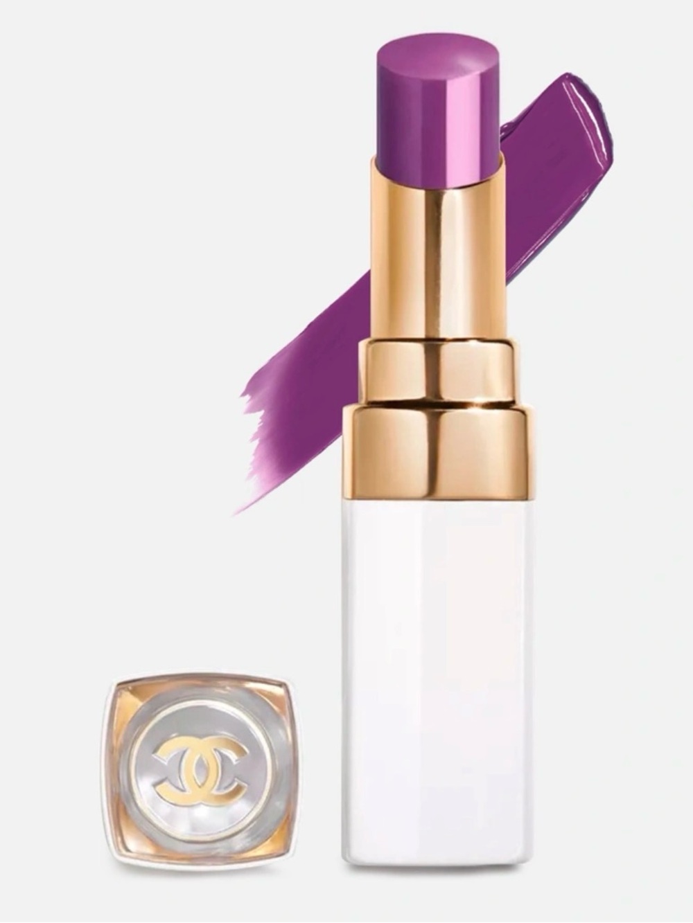 CHANEL Rouge Coco Baume Shine Lipstick - 764 Charming Lilac Luxe Plum Hue